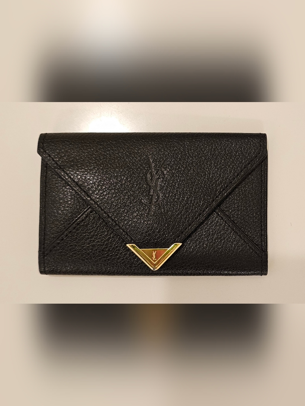 YSL Black Envelope Cardholder Key Cles